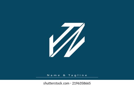 Alphabet letters Initials Monogram logo IN , NI