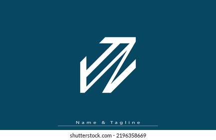 Alphabet letters Initials Monogram logo IN , NI