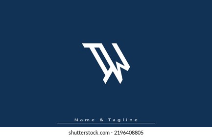 Alphabet letters Initials Monogram logo IW , WI