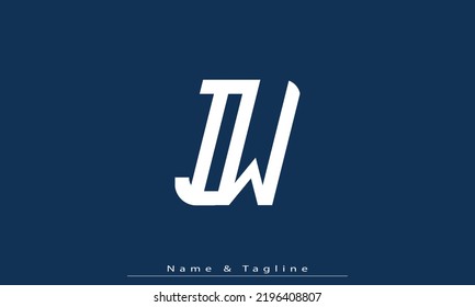 Alphabet letters Initials Monogram logo IW , WI