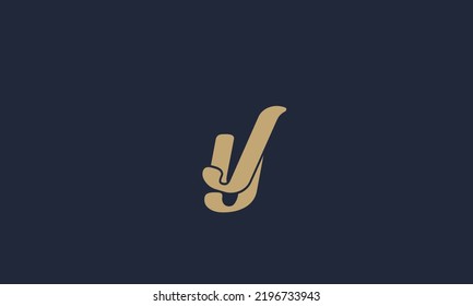 Alphabet letters Initial Monogram Logo YJ, JY, Y und J