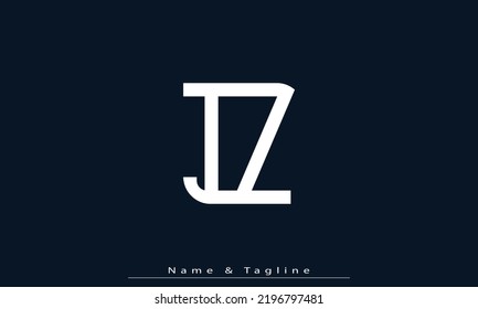 Alphabet letters Initials Monogram logo IZ , ZI