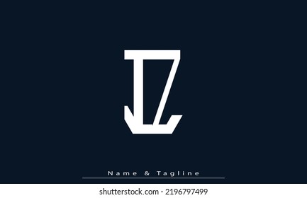 Alphabet letters Initials Monogram logo IZ , ZI