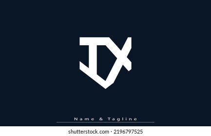 Alphabet letters Initial Monogram Logo IX , XI