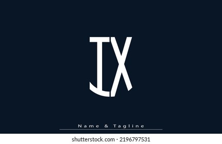Alphabet Letters Initials Monogram Logo Ix Stock Vector (Royalty Free ...