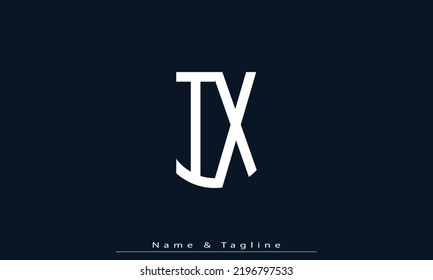 Alphabet letters Initial Monogram Logo IX , XI