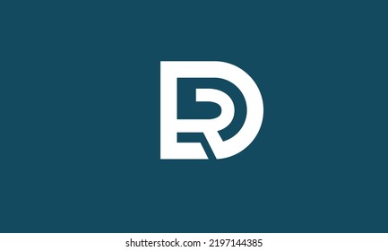 Alphabet letters Initials Monogram logo RD, DR, R and D