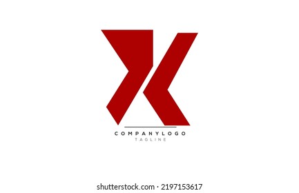 Alphabet letters Initial Monogram Logo XK, XK INITIAL, XK-Brief