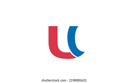 Alphabet letters Initials Monogram logo UC, CU, U and C
