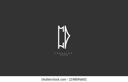 Alphabet letters Initials Monogram logo CD DC C D