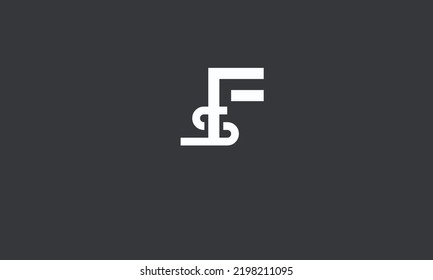 Alphabet letters Initials Monogram logo SF, FS, S and F
