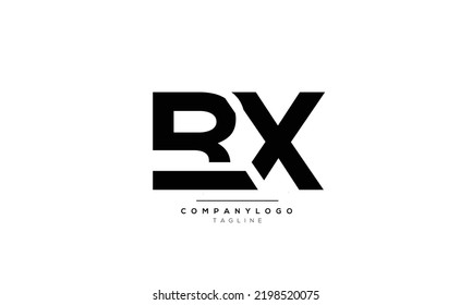 Alphabet letters Initials Monogram logo BX, BX INITIAL, BX letter