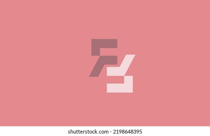 Letras alfabéticas Iniciales Monograma FF