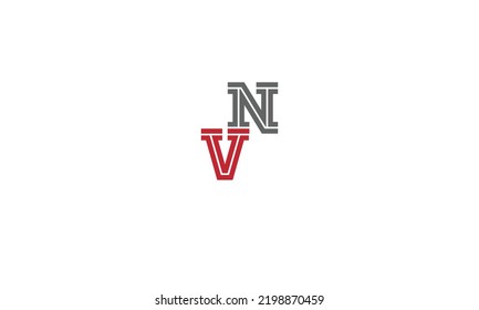 Alphabet letters Initials Monogram logo VN,NV, V and N