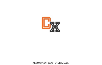  Alphabet letters Initial Monogram Logo CX, XC, C und X