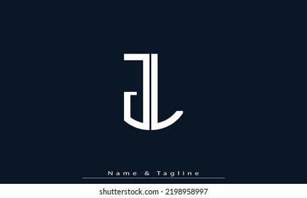 Alphabet letters Initial Monogram logo JL, LJ