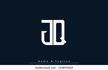 Alphabet letters Initial Monogram Logo JQ, QJ