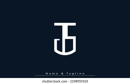 Alphabet letters Initials Monogram logo JS , SJ