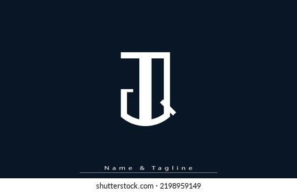 Alphabet letters Initials Monogram logo JQ , QJ