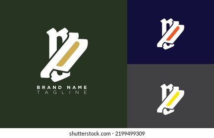Alphabet letters Initials Monogram logo OP, PO, O and P