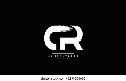 Alphabet letters Initials Monogram logo CR, CR INITIAL, CR letter