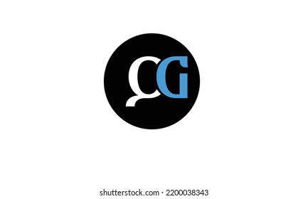 Alphabet letters Initials Monogram logo QG, GQ, Q and G