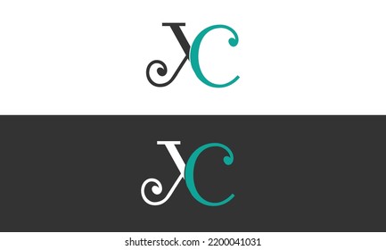 Alphabet letters Initials Monogram logo XC, CX, X and C