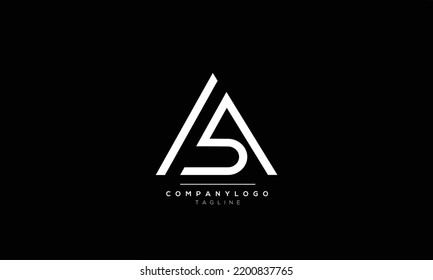 Alphabet letters Initials Monogram logo AS, AS INITIAL, AS letter