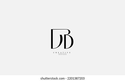 Alphabet Letters Initials Monogram Logo Db Stock Vector (Royalty Free ...