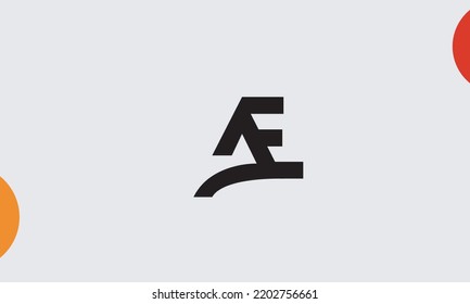 Alphabet letters Initials Monogram logo AE, EA, A and E