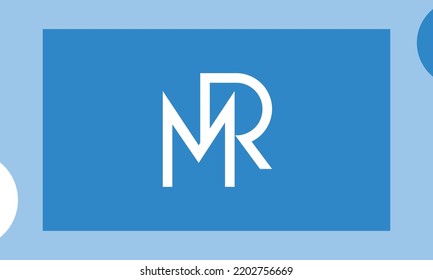 Alphabet letters Initials Monogram Logo MR, RM, M und R