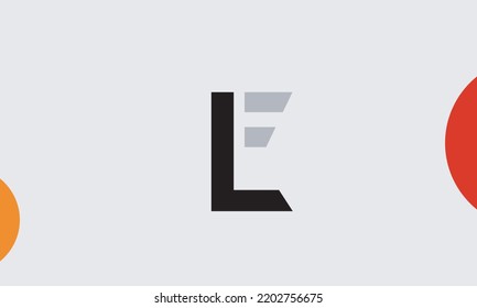 Alphabet letters Initials Monogram logo LE, EL, L and E