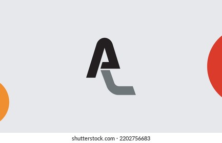 Alphabet letters Initials Monogram logo AL, LA, A and L