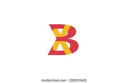 Alphabet letters Initials Monogram logo XB, BX, X and B