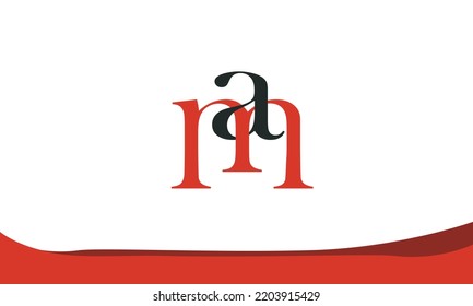 Alphabet letters Initials Monogram logo MA, AM, M and A