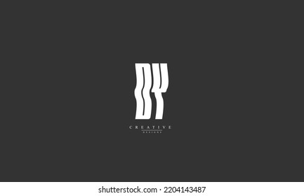 Alphabet letters Initials Monogram logo DY YD D Y