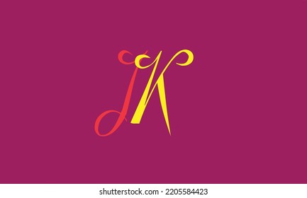 Letras alfabéticas Iniciales Monograma K.I I I.K.I Y K