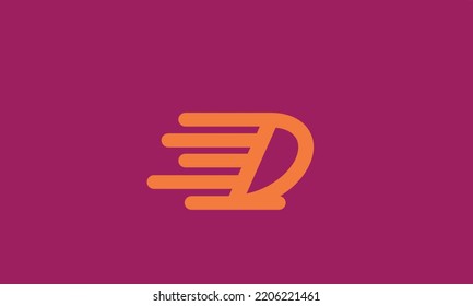 Alphabet letters Initials Monogram logo D delivery delivery services