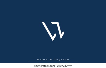 Alphabet letters Initial Monogram Logo LZ, ZL