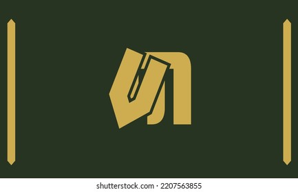 Alphabet letters Initials Monogram logo VM, MV, V and M