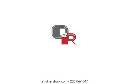 Alphabet letters Initials Monogram logo QR, RQ, Q and R
