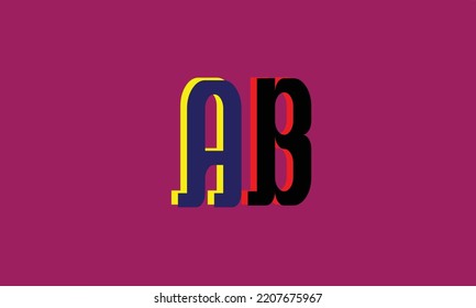 
Alphabet letters Initials Monogram logo A B B .A A and B.