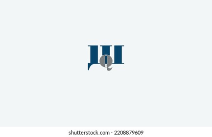 Alphabet letters Initial Monogram Logo WQ, QW, W und Q
