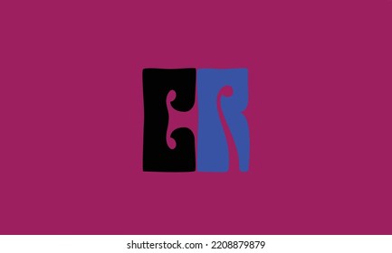 Letras alfabéticas Iniciales Monograma C R .R C .C Y R