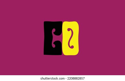 Alphabet letters Initials Monogram logo O N .O C .C AND O.