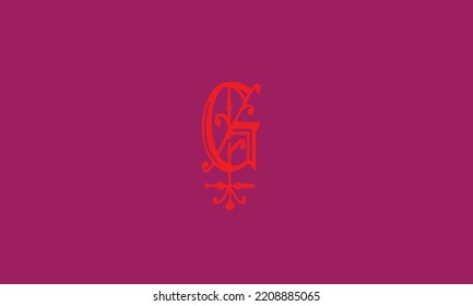 
Alphabet letters Initials Monogram logo G.LITE GLOBE