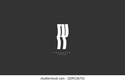 Letras alfabéticas Iniciales Logo Monograma FY YF F Y