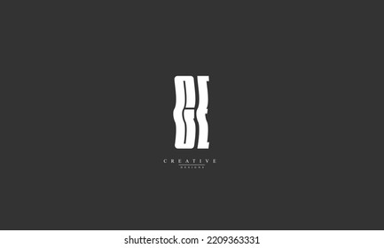 Alphabet letters Initials Monogram logo GE EG G E
