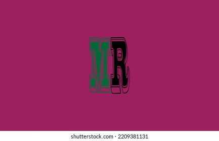 Alphabet letters Initials Monogram logo R. M M.R R AND M