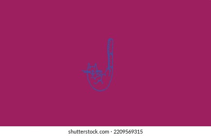 Alphabet letters Initials Monogram logo J. CAT.